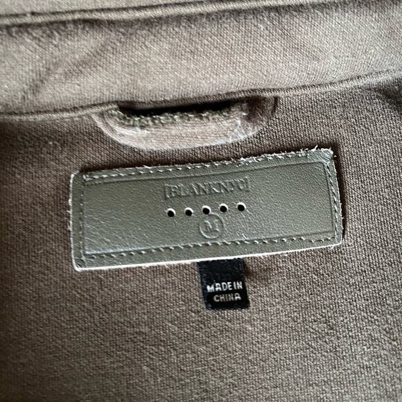 Blank NYC Shacket Women Olive Fleece Plush Jacket size medium - Picture 5 of 8